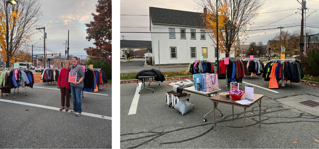Claremont Savings Bank employees hosting a coat drive in Sullivan County NH for Granite United Way