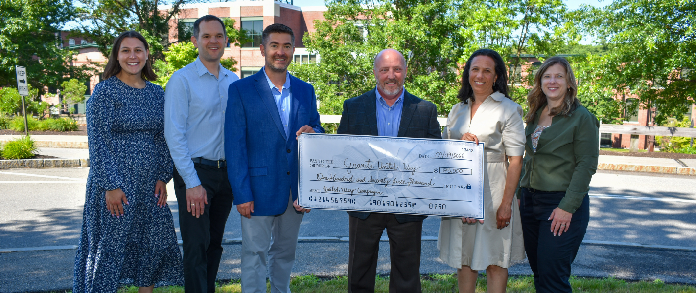 Granite United Way Receives $175,000 Donation from Eversource Foundation and Employee Donations